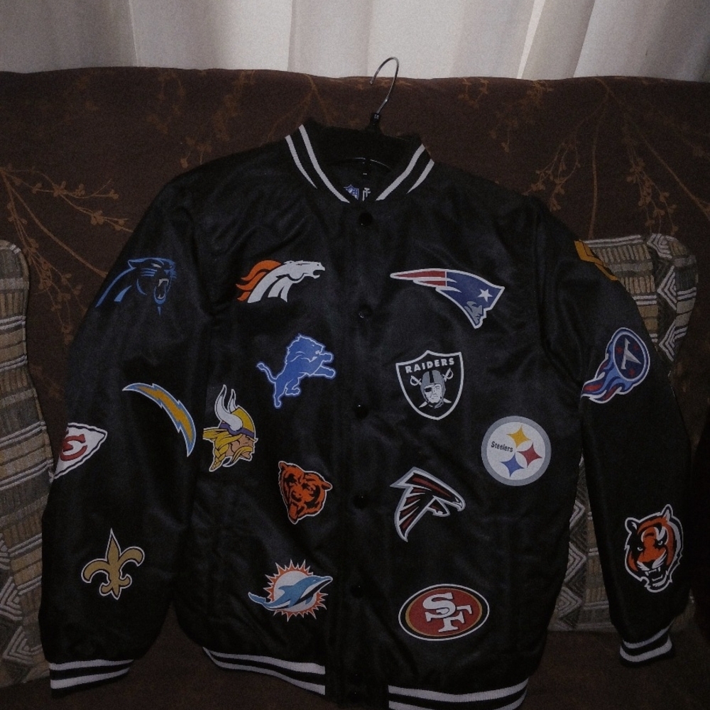 Men's Black NFL Team Logo Jacket